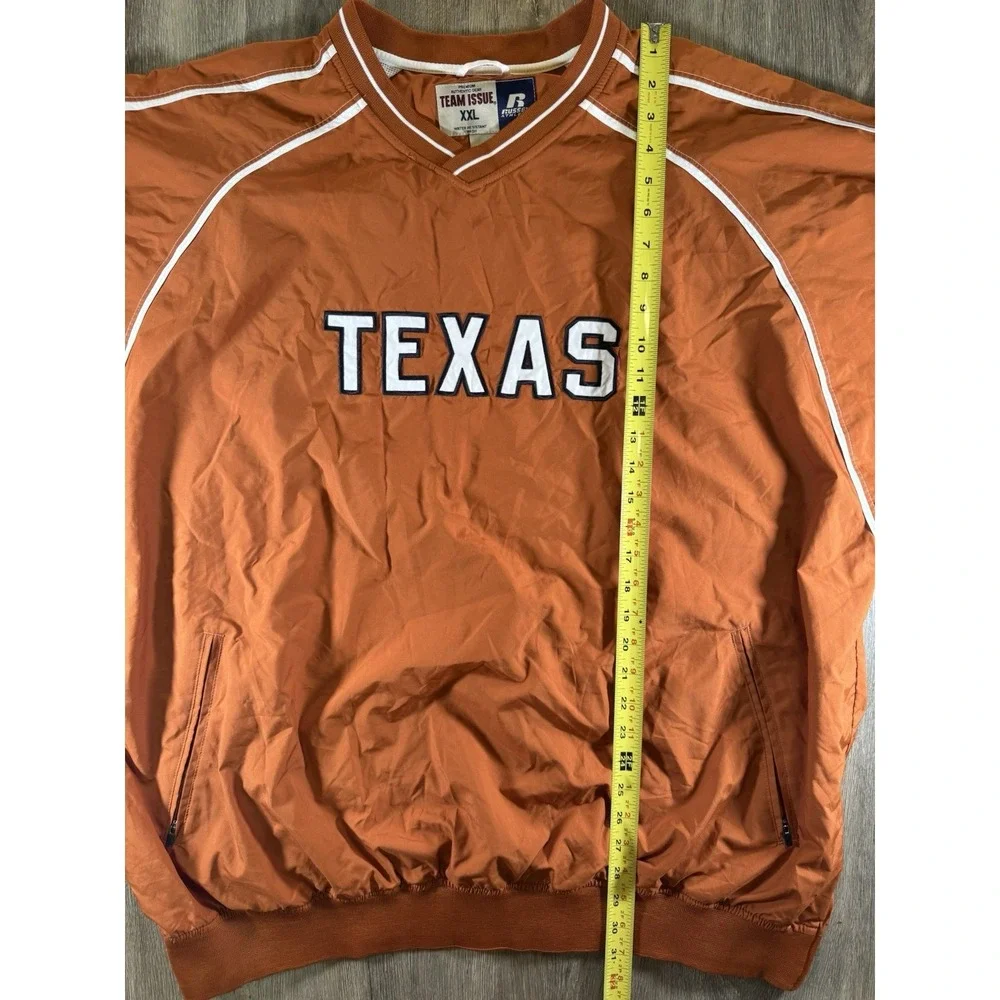 Russell Athletic Team Issue Texas Longhorns Sideline Pullover Windbreaker Sz XXL